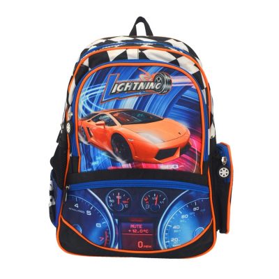 Kids Speed Car Backpack For Boys Multi-Color 469