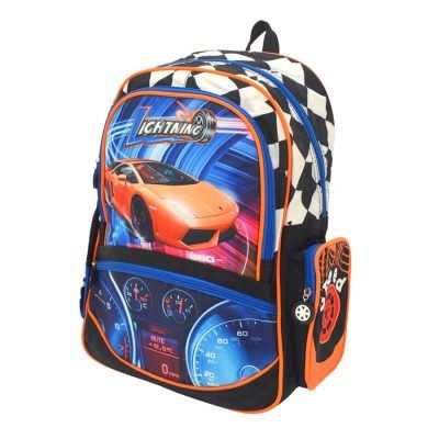 Kids Speed Car Backpack For Boys Multi-Color 469