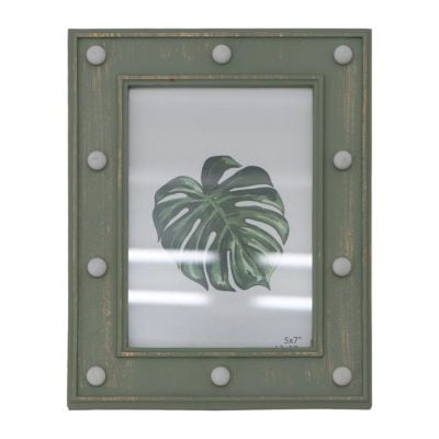 Grand Living Photo Frame 5x7" with Lights Pale Green 674