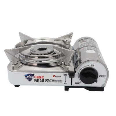 MaxSun Mini Gas Stove Stainless with Transparent Plastic Case 969
